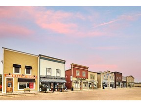 Langdon, a small town east of Calgary, boasts a character main street. Painted Sky, by Qualico Developments, is the newest community to launch here. Courtesy, Adam Peariso