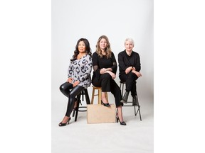 Tracey Reece, from left, Mylaine Tsaprailis and Stacy Schikowsky are co-owners and co-executive directors of Calgary Alternative Support Services.