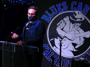 Andrew Mosker, President and CEO, National Music Centre, speaks at The Blues Can in Calgary after the release of West Anthem's Alberta Music Industry Ecosystem Report on Thursday, October 29, 2020. 

Gavin Young/Postmedia