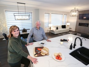Karen and Rick Smith personalized their kitchen and living room in their new home by Sterling Homes in Harmony.