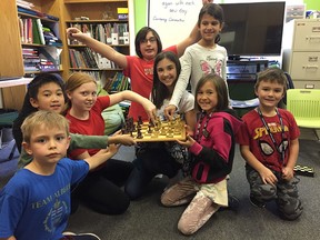 Banbury Crossroads is the only self-directed learning private school in Calgary, offering multi-age class groupings and small classroom ratios. Students are pictured learning to play chess.  SUPPLIED
