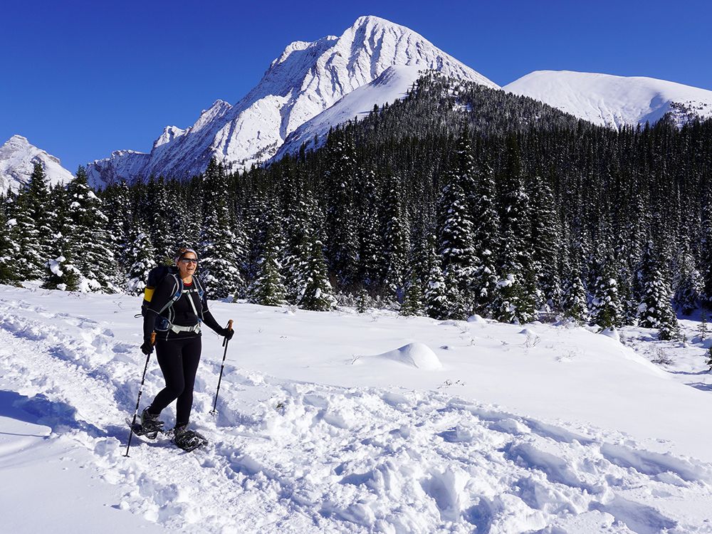 Snowshoeing offers an easy and fun winter respite for seniors Calgary