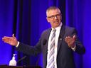 The Calgary Chamber hosted Alberta's Minister of Finance Travis Toews for a conversation on Budget 2022 at the Fairmont Palliser in Calgary on Monday, February 28, 2022.