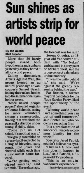 Vancouver Province, February 24, 2003.