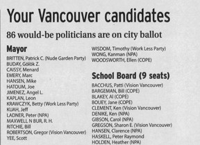 Vancouver Province, October 28, 2008.