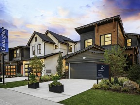 The exterior of the Parkland SSY 24 show home by Cedarglen Homes in Rockland Park.