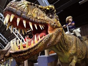 Jurassic Quest returns to Calgary in April with its giant dinosaurs and massive megalodon. Supplied