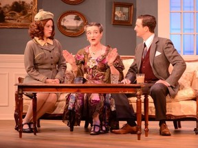 Ellen Denny, Elinor Holt and Al Braatz in Stage West's Screwball Comedy.