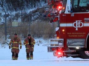 Calgary firefighters respond to a minor call in the S.E. March 3, 2022.
