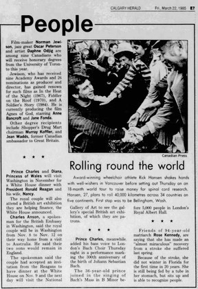 Calgary Herald; March 22, 1985