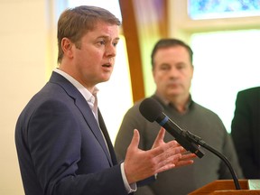 Justice Minister and Solicitor General Tyler Shandro was on hand to announce increased support for Albertans targeted by hate crimes at the Calgary Vietnamese Alliance Church in Calgary on Sunday, March 13, 2022.