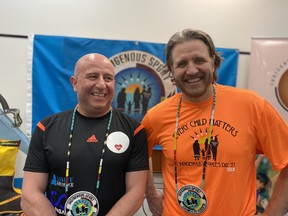 Leonard Namen (left) is raising money for the Indigenous Sport Council of Alberta, led by Jacob Hendy (right), by climbing Mount Denali, the highest mountain in North America.