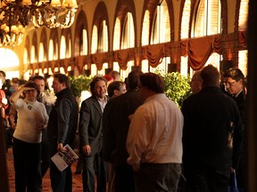 Delegates mingle at the Capri Centre — now known as the Cambridge Hotel — in Red Deer during the Progressive Conservative leadership vote on Nov. 7, 2009.