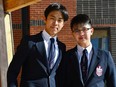 Webber Academy Grade 10 students, Summit Kawakami (L) and Barry Gu travelled to the United Kingdom after qualifying for the World British Parliamentary Debate Championship. These two debaters are the first Grade 10 students to ever win the Oxford Cup and the first Canadians to win in over a decade.