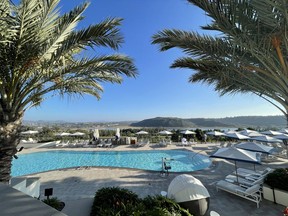 The Park Hyatt Aviara pool promises rest and relaxation in Carlsbad.  Courtesy, Curt Woodhall