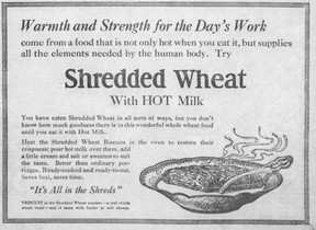 Calgary Herald advertisement, January 20, 1922