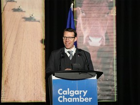 Conservative MP John Barlow, agriculture, agri-foods and food security critic, speaks at Cultivate Agriculture Summit hosted by the Calgary Chamber of Commerce on Tuesday, April 5, 2022.