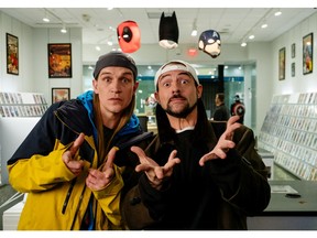 Kevin Smith as Silent Bob and Jason Mewes as Jay in the comedy JAY AND SILENT BOB REBOOT, a Saban Films release. Photo courtesy of Kyle Kaplan.