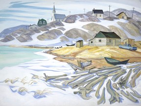 Il Fort Chip di Doris McCarthy. Questo è uno delle centinaia di dipinti che il proprietario delle Mountain Galleries Wendy Wacko sta donando alla Doris McCarthy Gallery dell'Università di Toronto.