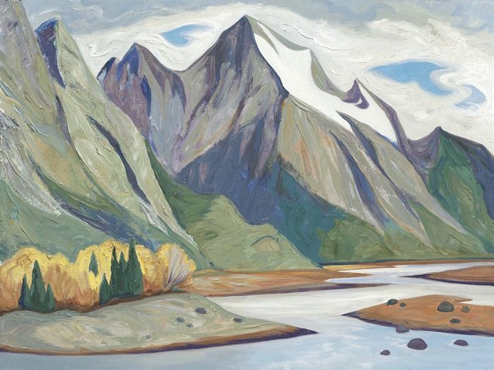  Medicine Lake, a 2000 painting by Doris McCarthy. It is one of hundreds of paintings Wendy Wacko is donating to the University of Toronto’s Doris McCarthy Gallery.