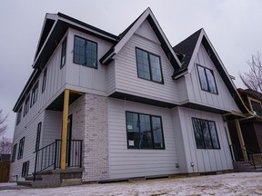 A multi-unit home in the 1700 block of 27th Street S.W. southwest in Calgary built by Dhaliwal Homes Ltd. The City of Calgary has laid 51 charges against the company for failing to comply with the provincial Safety Codes Act.