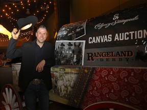Driver Kurt Bensmiller gets $185,000 and was the big money maker as the Calgary Stampede Canvas Auction was back at the Big Four Roadhouse for the 2022 Rangeland Derby in Calgary on Tuesday, April 12, 2022.