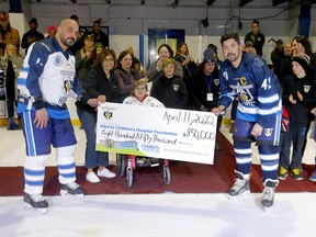 The Hockey Marathon for the Kids at the Chestermere Rec Centre came to an end with a new world record and $850,000 dollars raised for the Alberta Children’s Hospital Foundation in Chestermere on Monday, April 11, 2022.