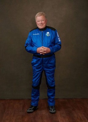 William Shatner may or may not be talking about his recent space adventure with Blue Origin when he appears at the Calgary Expo.  Credit: Blue Origin