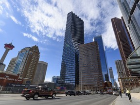 Downtown Calgary on April 22, 2022.