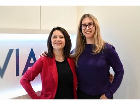 Tracy Gonzalez, at left, vice-president of client services, and Susan Murphy, president of Vovia, are enjoying strong growth for the Calgary digital marketing and media agency.
