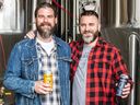 Cael Tucker (L) and Mike MacLeod are the co-founders of Tailgunner Brewery which opened in Sunalta.  Tamara Becker / Empire Images.