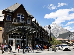 A view of the town of Banff in 2017.