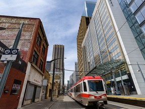 Pictured is 7 Ave S.W. between 1st and Centre St. in downtown Calgary on Tuesday, May 10, 2022.