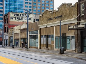 Pictured is 7 Ave S.W. between 1st and Centre St. in downtown Calgary on Tuesday, May 10, 2022.