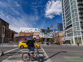 A view of downtown Calgary along 8 Ave. S.E. on Thursday, May 26, 2022.