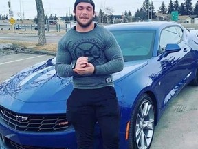 Mitchell Donoghue pictured in front of his Camaro.