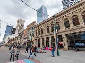 Stephen Avenue between 1st and Centre St. S.W. was photographed on Wednesday, May 11, 2022.