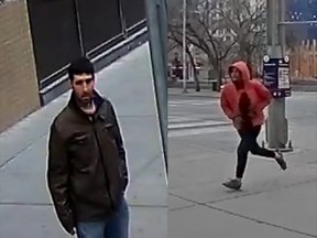 Calgary police are seeking public assistance in identifying two people connected to an "unprovoked attack" in which a man was thrown onto the tracks at a CTrain station in April.