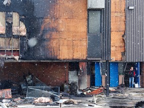 Dr. Norman Bethune School in Acadia was damaged after an early morning fire on Monday, May 9, 2022. The school is home to the 
Foundations for the Future Charter Academy.