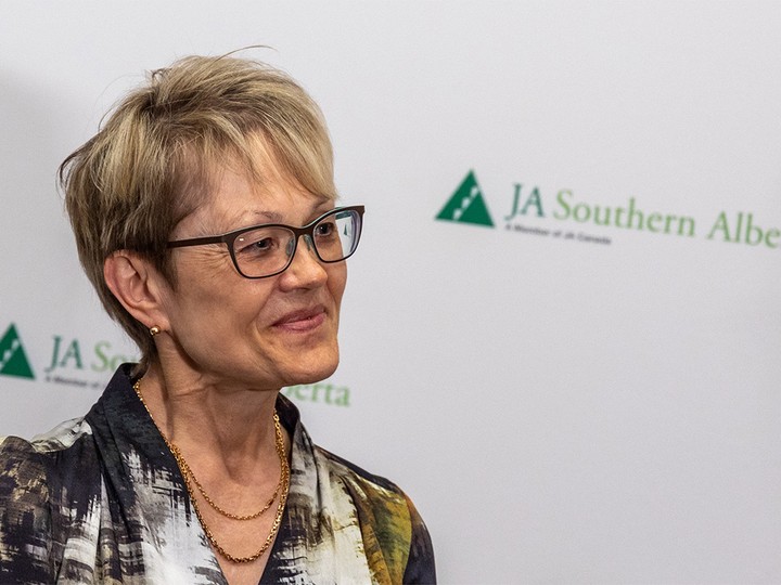  Alberta Business Hall of Fame Southern Alberta Inductee for 2022 Nancy Knowlton was photographed at the announcement luncheon in Calgary on Wednesday, May 25, 2022.