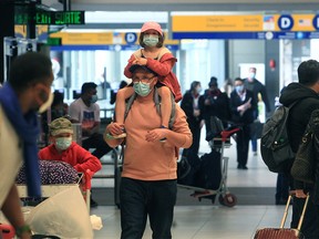 Passengers at YYC International Airport. Tuesday, May 17, 2022.