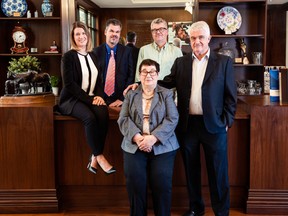 The family behind the business: (clockwise from the left) Michelle, Nils, Lutz, Ulrich and Monika. PHOTO BY STEPHANIE KATKOV/I NEED MORE THYME