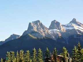 Canmore's mountain setting is bucking a trend across Canada where lakefront properties usually command the highest prices.