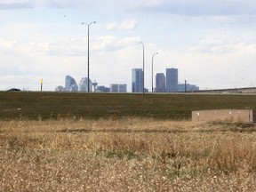 A view of the site at 84th Street SE and 50th Avenue SE, just east of Stoney Trail.