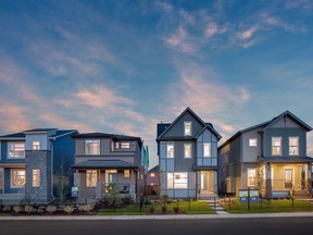 Laned homes in Chinook Gate, a new Airdrie community by Brookfield Residential.