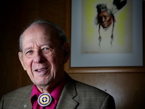 Calgary author Hugh Dempsey, photographed at his home in Calgary on Oct. 14, 2015.