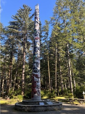 Totem pole near Masset, BC on Haida Gwaii. Courtesy, Andrew Penner