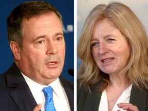 Premier Jason Kenney and Opposition Leader Rachel Notley.