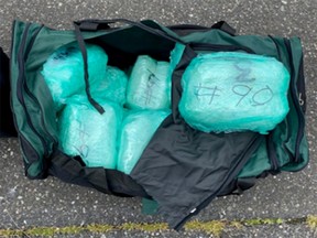 Some of the methamphetamine seized by border agents.