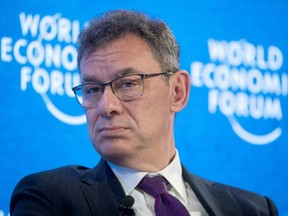 Albert Bourla, CEO of Pfizer attends a discussion at the World Economic Forum (WEF) in Davos, Switzerland May 25, 2022.